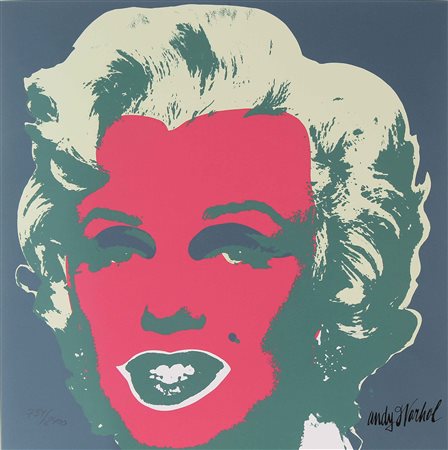 WARHOL ANDY (1928 - 1987) D'apres. Marylin. Litografia. Cm 60,00 x 60,00....