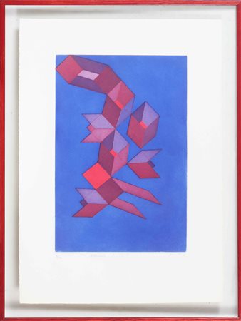 PERILLI ACHILLE (n. 1927) L'ascendente privilegiato. 1988. Acquaforte. Cm...