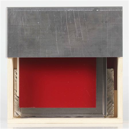 PIAN EMILIO (n. 1956) Senza titolo. 2011. Legno e metallo. Cm 31,00 x 31,00 x...