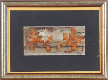 BERTI VINICIO (1921 - 1991) Senza titolo. Acquarello su carta. Cm 20,50 x...