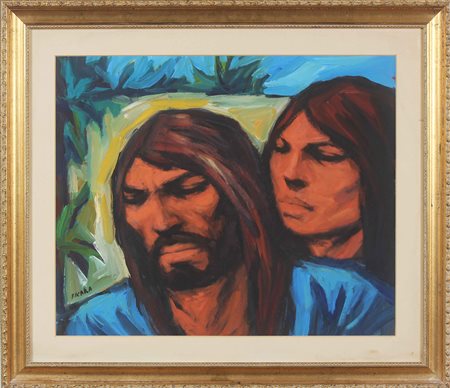 FICARA FRANZ (1926 - 1994) Senza titolo. 1985. Tempera su carta. Cm 60,00 x...