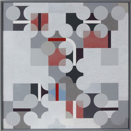 NANGERONI CARLO (n. 1922) Roto Interferenze. 2001. Acrilico su tela. Cm 61,00...