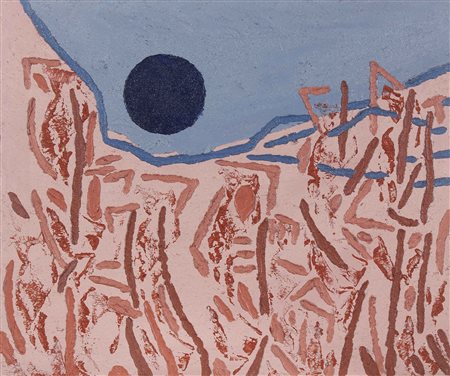 NASTASIO ALESSANDRO (n. 1934) Paesaggio. Olio su tela . Cm 60,00 x 50,00. Al...