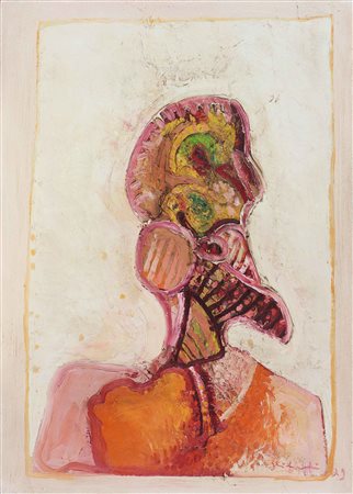 GHILARDI ITALO Senza titolo. 1979. Olio su tela . Cm 50,00 x 70,00. Firma e...