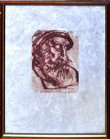 PIETRO ANNIGONI Figura, Litografia su carta Japan cm. 63x50 Firma in basso a...