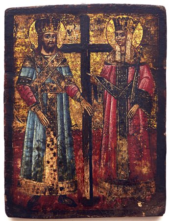 ICONA Santi Olio su tavola cm. 27,5x21