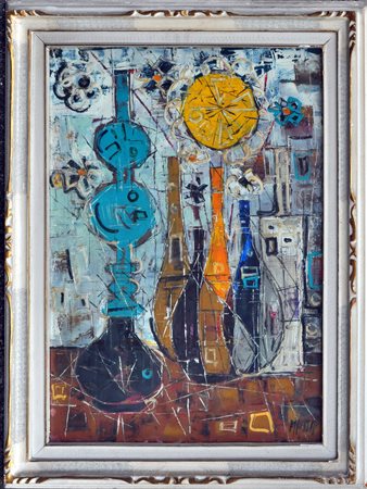 MASSA Natura morta Olio su tela cm. 70x50 Firma in basso a destra