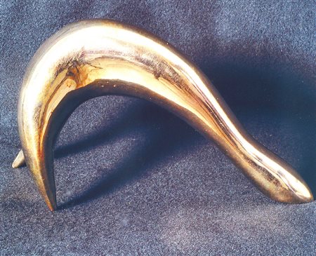 LUIGI MAINOLFI Bronzuto, 2014 Bronzo cm. 12x20,5 Autentica del Maestro su...