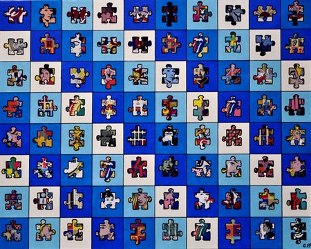 GIAN PIETRO ARZUFFI I miti della Pop Art, 2011 Acrilici su tela cm. 80x100...