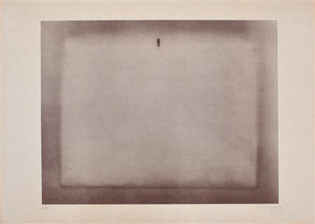 CLAUDIO PARMIGGIANI Senza titolo, 1970 Litografia a tre colori es. 15/100 cm....