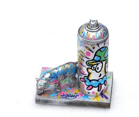 SKIM Senza titolo Assemblaggio e tecnica mista su tavola cm. 20x16,5x10 Firma...