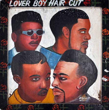 ALMIGHTY GOD Lover Boy Hair Cut Olio su tavola con cornice d’artista dipinta...
