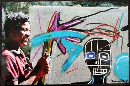 LEE JAFEE Jean-Michel Basquiat, 1983/2012 Fotografia a colori applicata su...