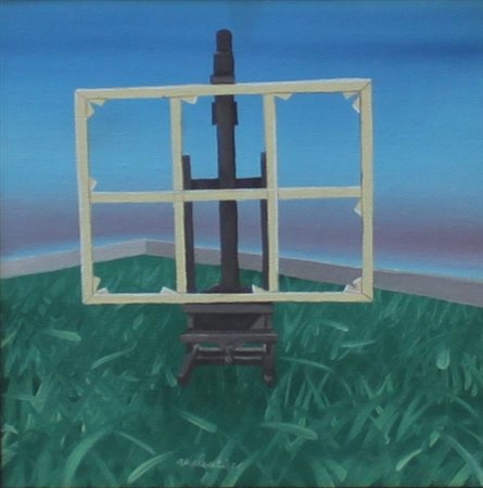 Antonio Recalcati Bresso 1938 Senza titolo 1976 Tecnica mista su tela 20x20