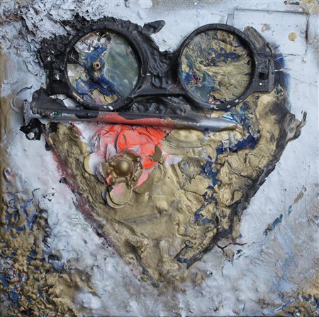 Giosetta Fioroni Roma 1932 S.T. 2007 Tecnica mista su tela 20x20 Autentica...