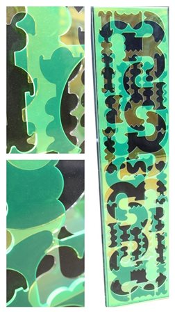 Renato Volpini Napoli 1934 Totem 2000 Tecnica mista su tela entro plexiglass...