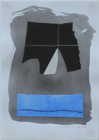 Giuseppe Santomaso Venezia 1907 Senza titolo Tecnica mista su carta 21x14,5...