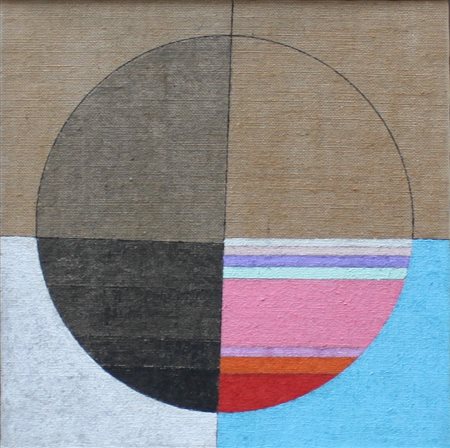 Eugenio Carmi Genova 1920 S.T. 1983 Olio su tela 60x60 Autentica dell'artista...