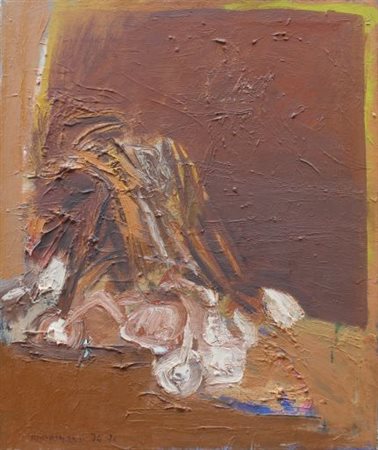 Natale Addamiano Bitetto 1943 Agli al sole 1976 Tecnica mista su tela 60x50,5...