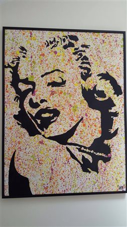 Ivy Bulgaria 1993 Marilyn in Wonderland 2015 Acrilico su tela 80x60...