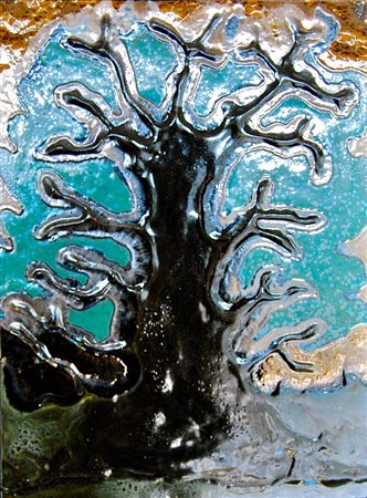 Fany Buenos Aires Argentina 1971 Albero d'acqua 2015 48x39 Certificato di...