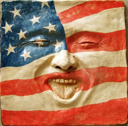 Nunzio Capece Picerno 1954 American Dream 2014 Terracotta engobbiata 26x26x3...