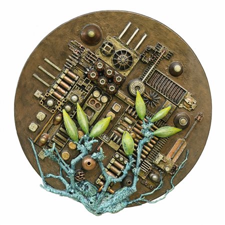 PIETRO RACCHI MELAZZO 1948 Natura e artificio N°3. 2010 Polimaterica 95x90x8...