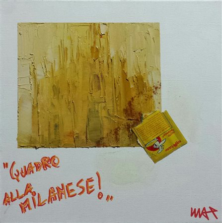Max Oddone Alessandria 1974 Quadro alla milanese 2014 Tecnica mista su tela...