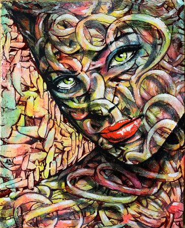 Antonella Di Cristofaro Chieti 1972 Mimesi Ipnotica 2015 Acrilico su tela...