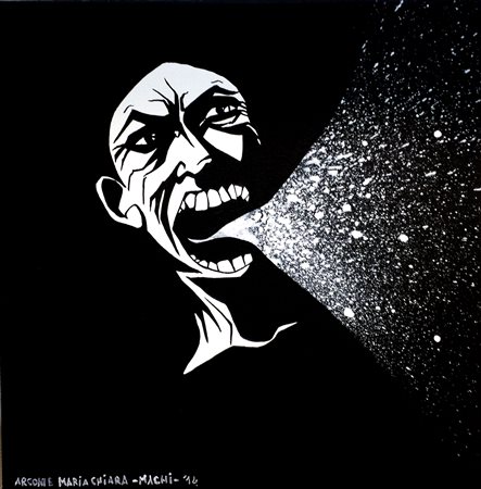 Maria Chiara Arconte Terni 1983 L'urlo 2014 acrilico su tela 30x30...