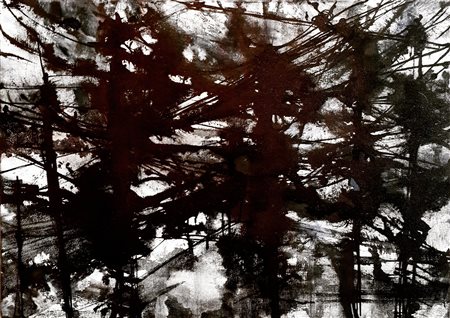 Eleonora Prado Milano Unknown pleasures 2015 mix di inchiostri, smalti e...