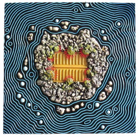 PIETRO RACCHI MELAZZO 1948 Natura e artificio N°6 2011 Polimaterica 100x100x6...