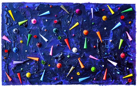 Fabio Savoldi Leno 1963 Cielo Stellato 2013 Pastelli a cera, olio, acrilico,...