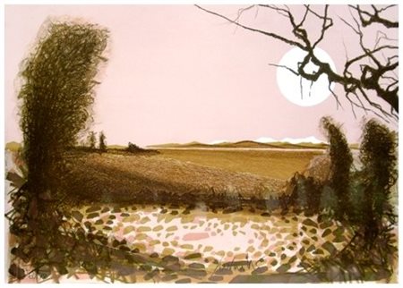 CESARE PEVERELLI 1922 - 2000 Senza titolo Litografia a colori es.6/99. Firma...