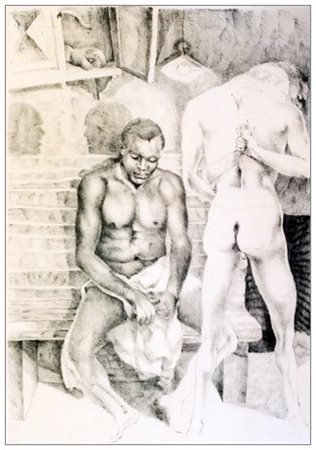 UGO ATTARDI 1923 - 2006 La sconfitta Litografia a colori es.33/99. Firma e...