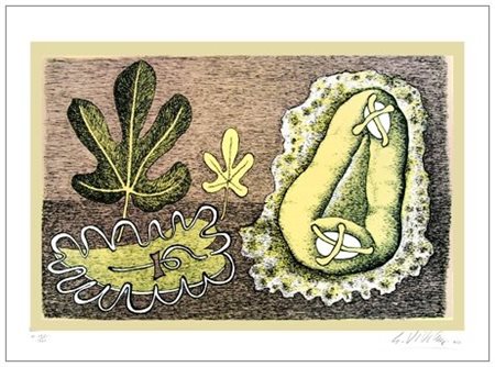 GIUSEPPE VIVIANI 1898 - 1965 Dolci pasquali 1963 Litografia a 3 colori...