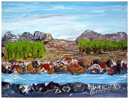 PIERINO PICCHI 1918 - 2005 Senza titolo Olio su tavola 23,5 x 31,3. Firma in...