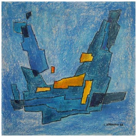 LUIGI VERONESI 1908 - 1998 Senza titolo 1964 Pastelli a cera su cartoncino...