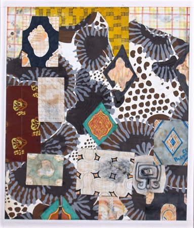 PREM HEIMRAD "Senza titolo" Tecnica mista su tela cm. H: 35.00 L: 29.50