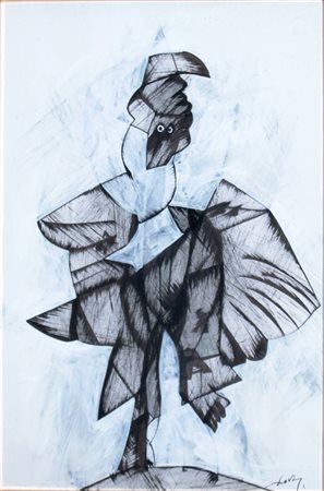 DOVA GIANNI (Roma 1925 - Pisa 1991) "Senza titolo" 1970 Gouache su cartoncino...