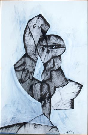 DOVA GIANNI (Roma 1925 - Pisa 1991) "Senza titolo" 1970 Gouache su cartoncino...