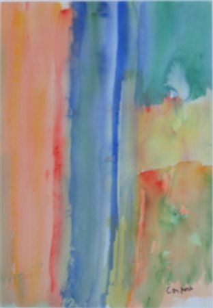 CORPORA ANTONIO (Tunisi 1909 - Roma 2004) "Alba" 2000 Acquerello su carta cm....