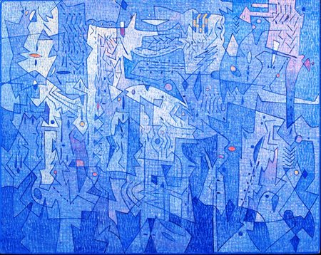 BALSAMO VINCENZO (Brindisi 1935) "Senza titolo" 2014 Olio su tela cm. H:...