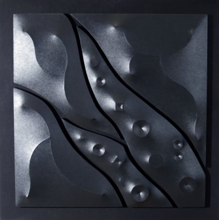 BASSANI ANDREA (MARTINENGO 1954) "Forma e colore" Tela sagomata cm. H: 70.00...