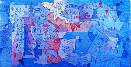 BALSAMO VINCENZO (Brindisi 1935) "Gemme di memoria" 2011 Olio su tela cm. H:...