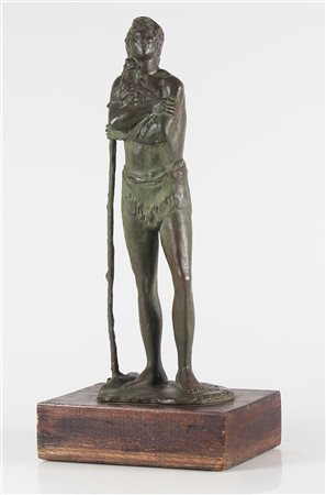 MARTINI ARTURO (1885 - 1947) Pastore o San Giovannino. 1979. Bronzo a patina...