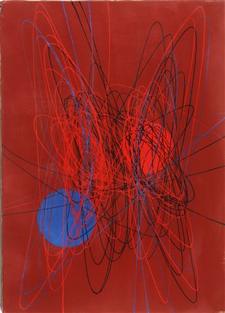 CRIPPA ROBERTO GAETANO (1921 - 1972) Spazio. 1952. Olio su tela . Cm 50,00 x...