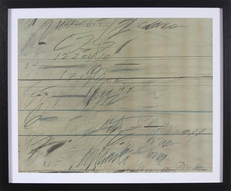 TWOMBLY CY (1928 - 2011) Roman notes. 1971. Litografia. Cm 87,00 x 69,70....