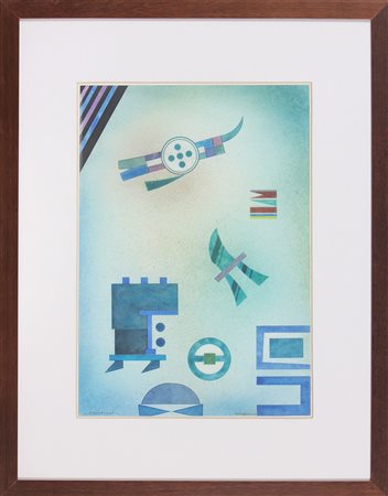 HOFFMANN HANS (1928 - 2005) Schwelend. . 1977. Acquarello su carta. Cm 47,00...