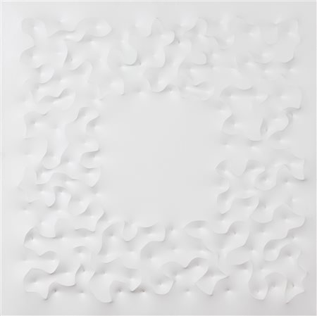 AMADIO GIUSEPPE (n. 1944) Abigo. Acrilico su tela estroflessa. Cm 80,00 x...